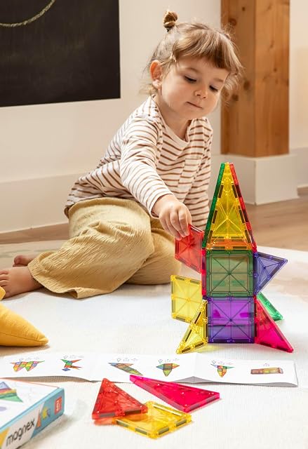 Foto 4 de 6 de APLI Kids 20137 - Juego de construcción magnético Magnex 60 Piezas