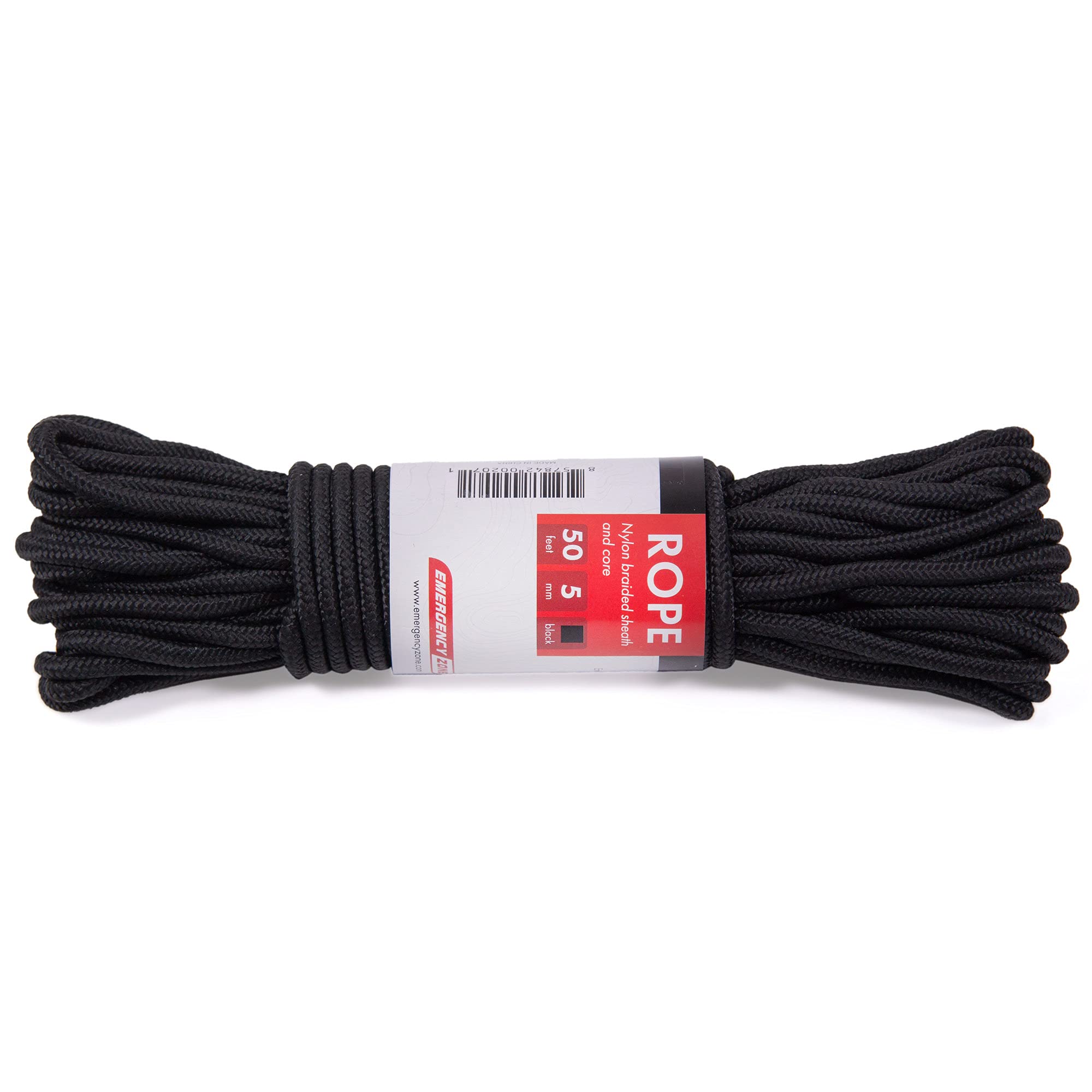 Jump Rope 50M Rope, Durable Braided Nylon Reflective 6mm Rope For