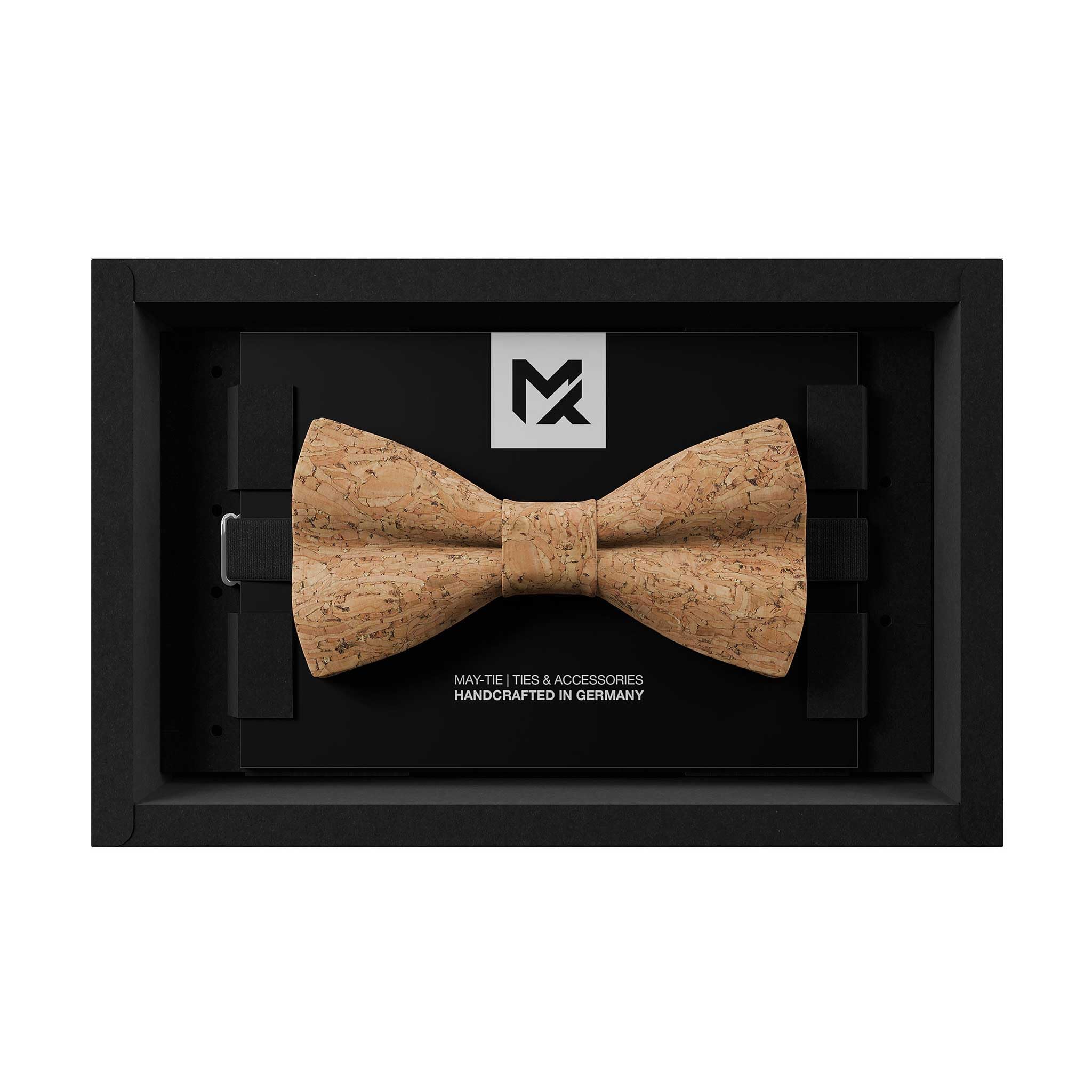 Papillon da Uomo in Sughero | Beige Naturale Canyon | Papillon Vegano | Classic Butterfly | Accessorio Matrimonio | Fatto a Mano in Germania