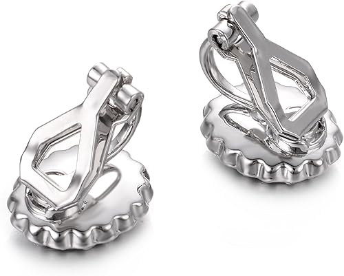 Miniatura 5 de Yoursfs Austria Crystal Clip on Earrings for Women 18K Gold Plated Fashion Jewelry with Halo CZ Rhinestone Non Pierced Earrings