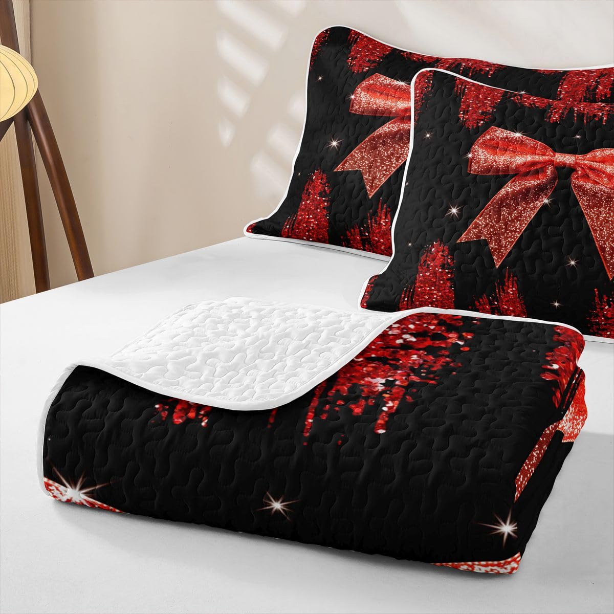 Homewish Band Schleife Tagesdecke 220x240cm