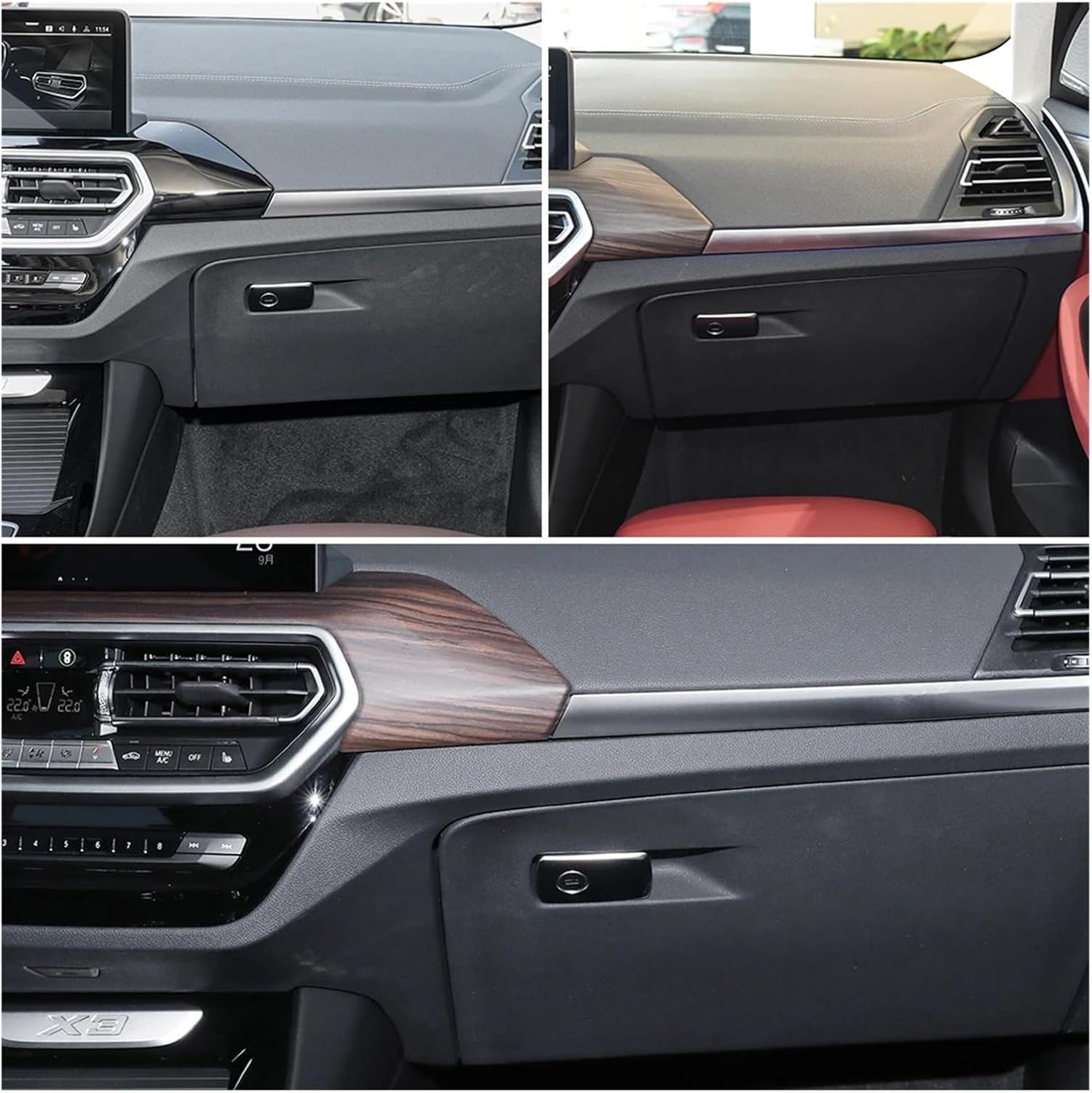 Fit for BMW G01 G02 Car Right Glove Box Handle Cover Lid Lock Toolbox Boxes Switch Accessory Fit for X3 X4 2017-2023