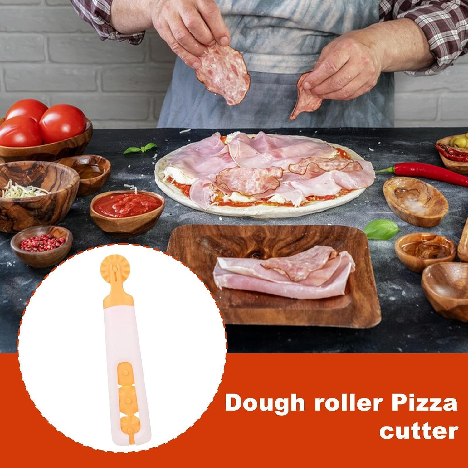 Pizza Cutter Wheel Multifunctional Dough Roller