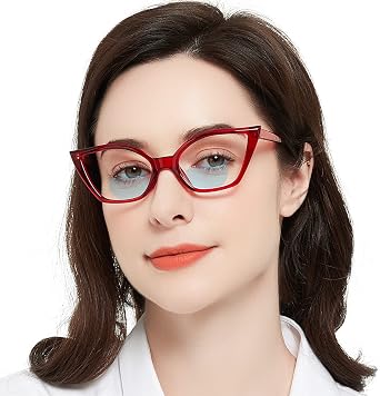 MARE AZZURO Cat Eye Bifocal Reading Glasses Women Blue Light Blocking Readers 1.0 1.25 1.5 1.75 2.0 2.25 2.5 2.75 3.0 3.5