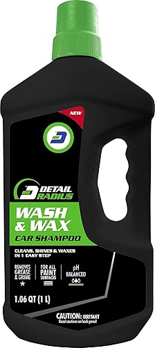 Miniatura 1 de Wash & Wax Champú para coche 1.06 Q (1L) pH equilibrado y sin rayas jabón espumoso para cubo o pistola rociadora, seguro para automóvil, camión,