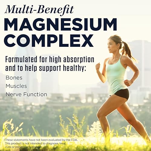 Miniatura 3 de KAL Complejo de magnesio de triple fuente, citrato, malato, óxido, liberación sostenida, hueso, músculo, soporte nervioso, vegano, sin gluten,