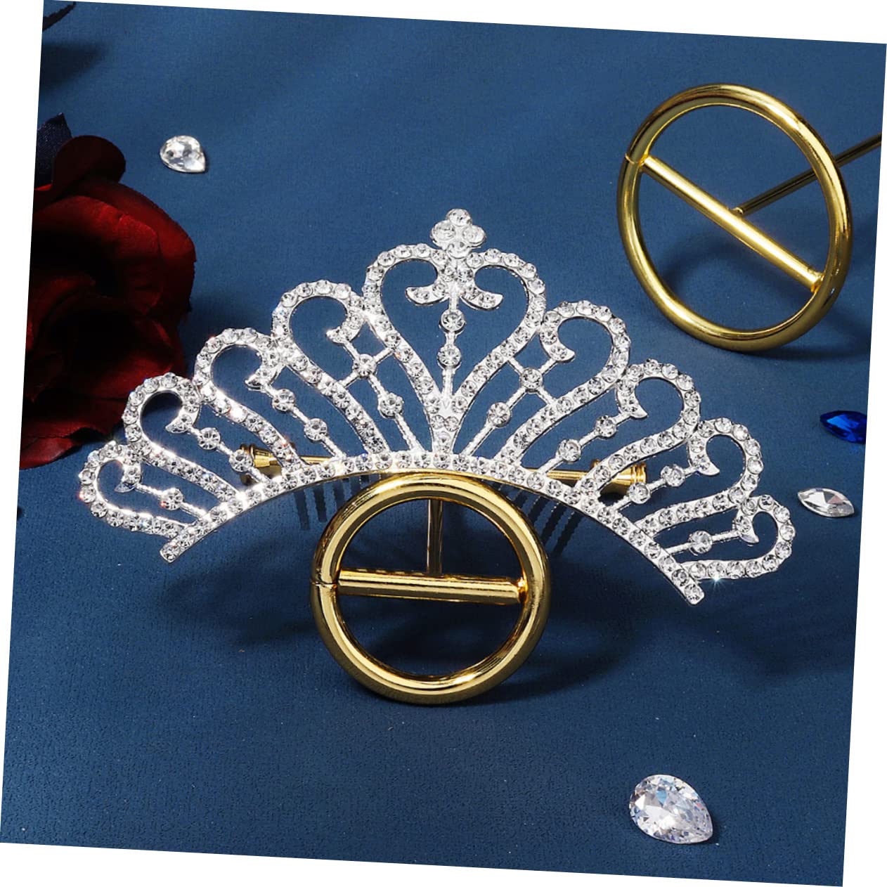 DOITOOL 5 Stück Haarschmuck Für Hochzeiten Braut-haarkamm Seitlicher Haarkamm Clip Stilvoller Kopfschmuck Krone Geeignet Für Haartypen