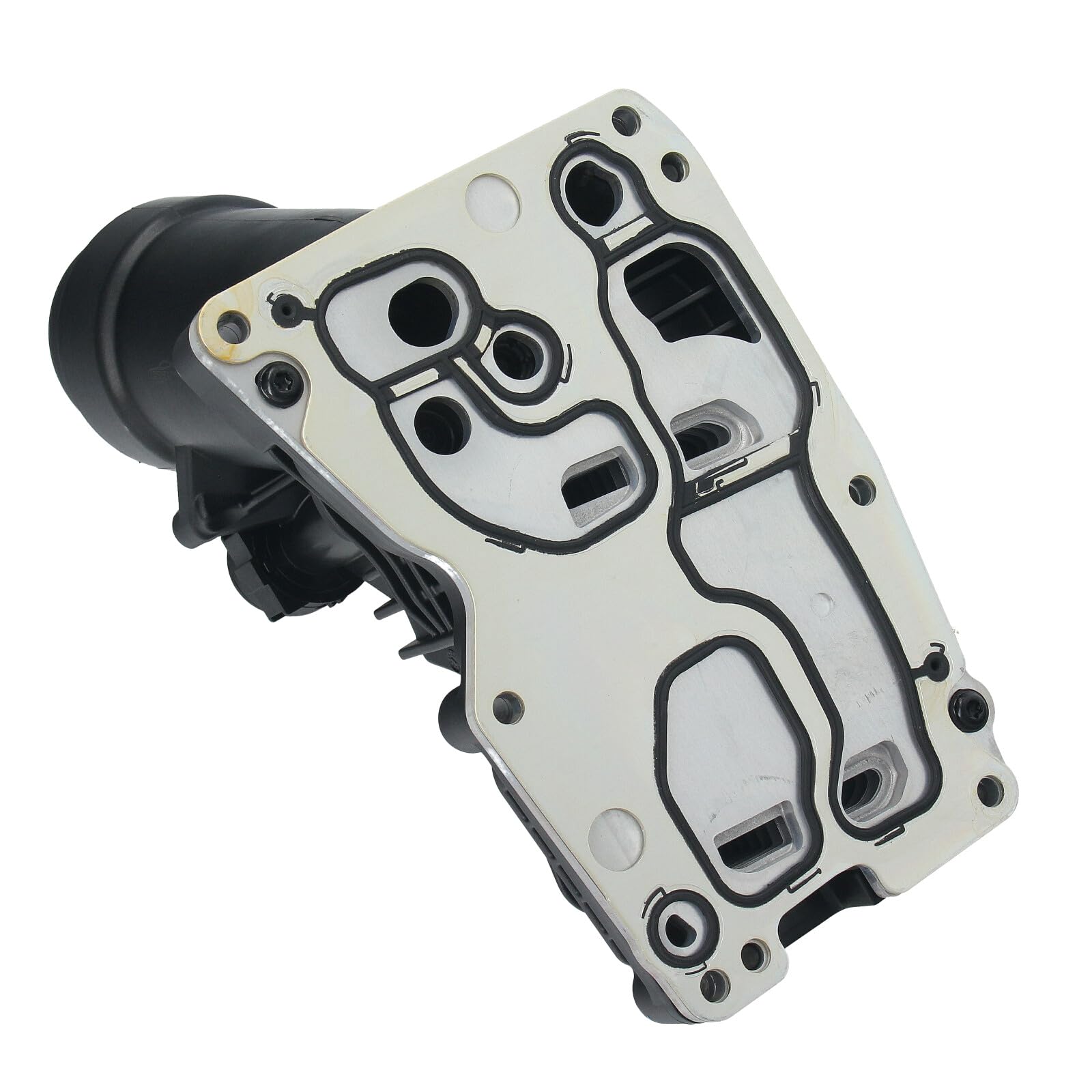 GEPCO carcasa de filtro de aceite + filtro de aceite incl. enfriador de aceite, juntas | compatible con BMW 1er F20 F21, 2er F22 F87, 3er E90 E91 E92 E93 F30 F31 F34, 4er F32 F33 F36, 5er F10 F11, X1