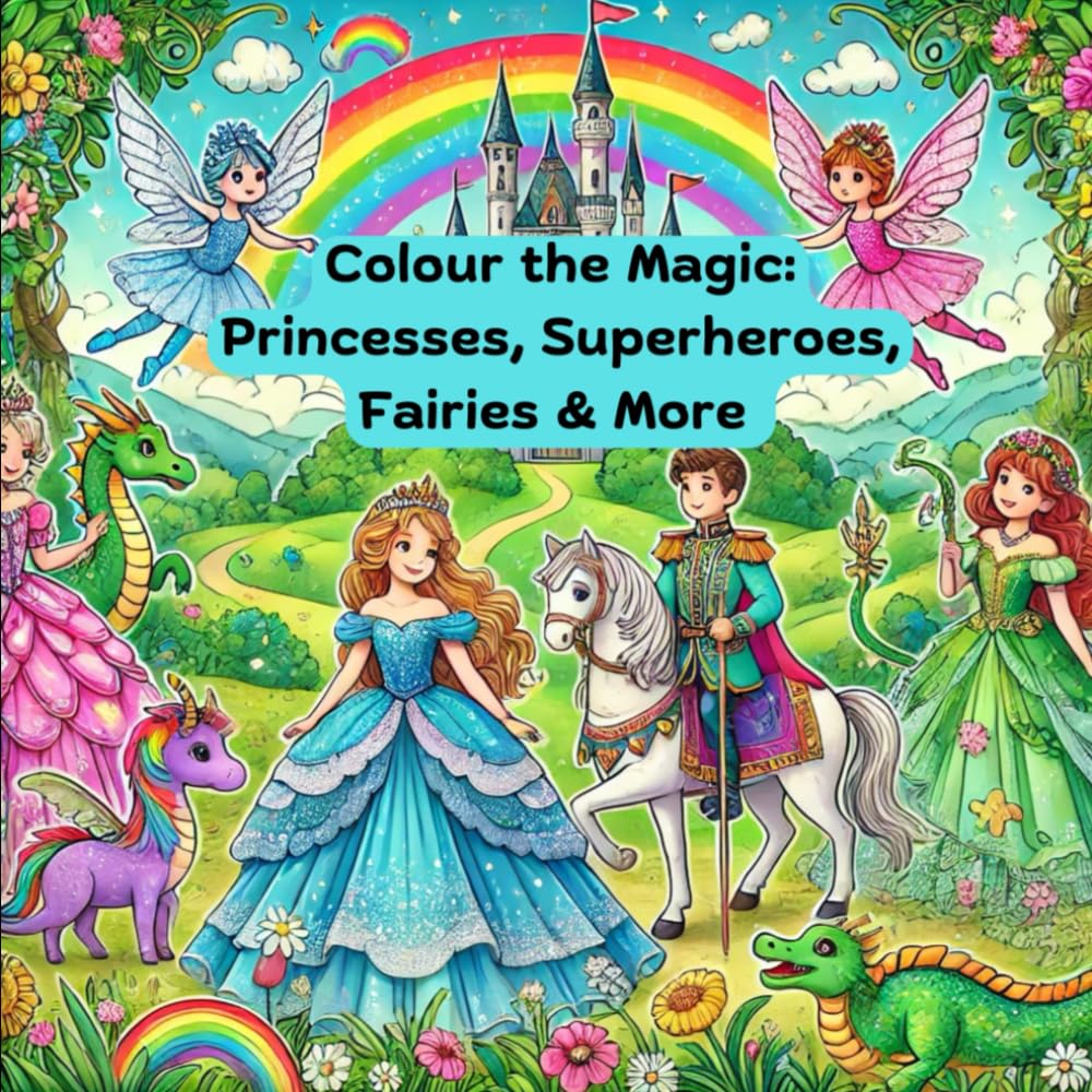 Colour the Magic: Princesses, Superheroes, Fairies & More
