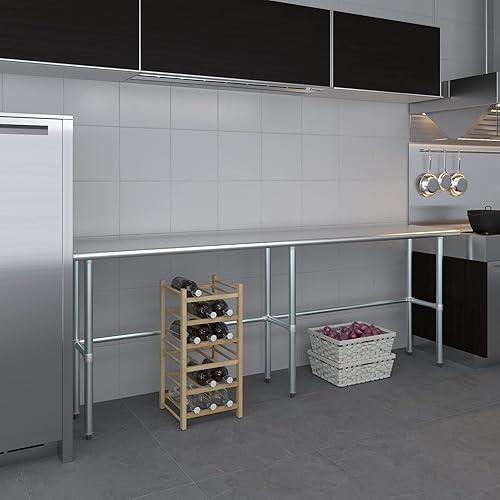 Vista 63 de Mesa de trabajo de acero inoxidable AmGood