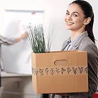 Vista 6 de Whaline 100 yardas de cinta adhesiva para embalaje con patrón floral, cinta adhesiva transparente con flores, cinta adhesiva impermeable