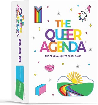 لعبة حفلة جدول أعمال Queer - 350 Sassy LGBTQ + بطاقات ليالي الألعاب المضحكة ، الأعمار 17 + ، 3-10 لاعبين ، 30-60 دقيقة من اللعب ، من صنع Fitz Games