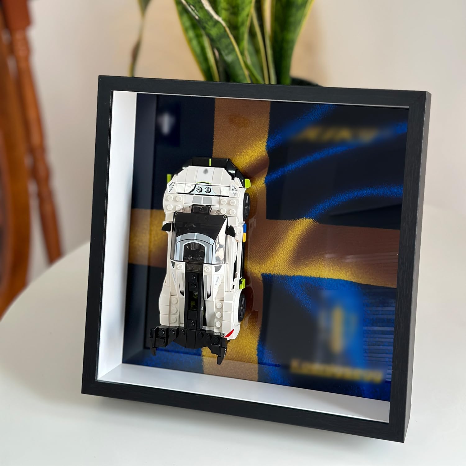 iLuane Display Wallboard 76900 Racing Sports Car Toy, Adult Collectibles Wall Mount, Home or Office Décor (No Car Included)