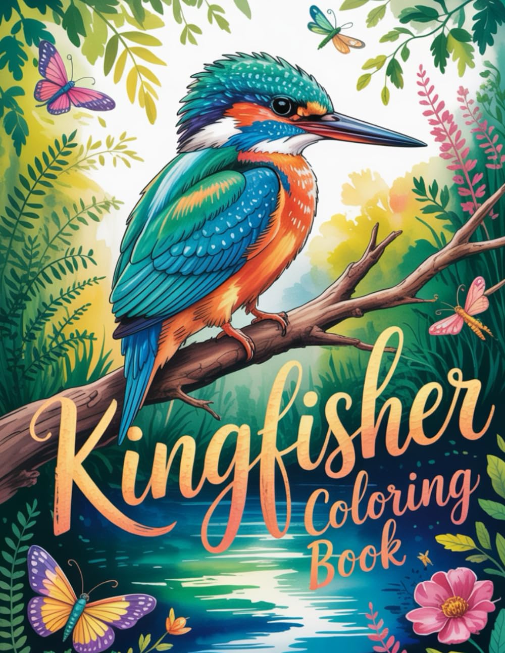 Kingfisher Coloring Book: An Artistic Journey, Wildlife Inspired, Relaxing Designs, Detailed Illustrations, Avian Art Therapy, Stress Relief, Nature-Inspired Patterns, Calming Activity