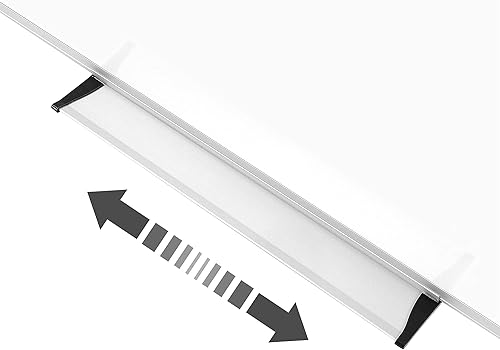 Miniatura 8 de VUSIGN Pizarra magnética de borrado en seco, 24 x 18 pulgadas, pizarra blanca montada en la pared con bandeja para bolígrafos, marco de aluminio