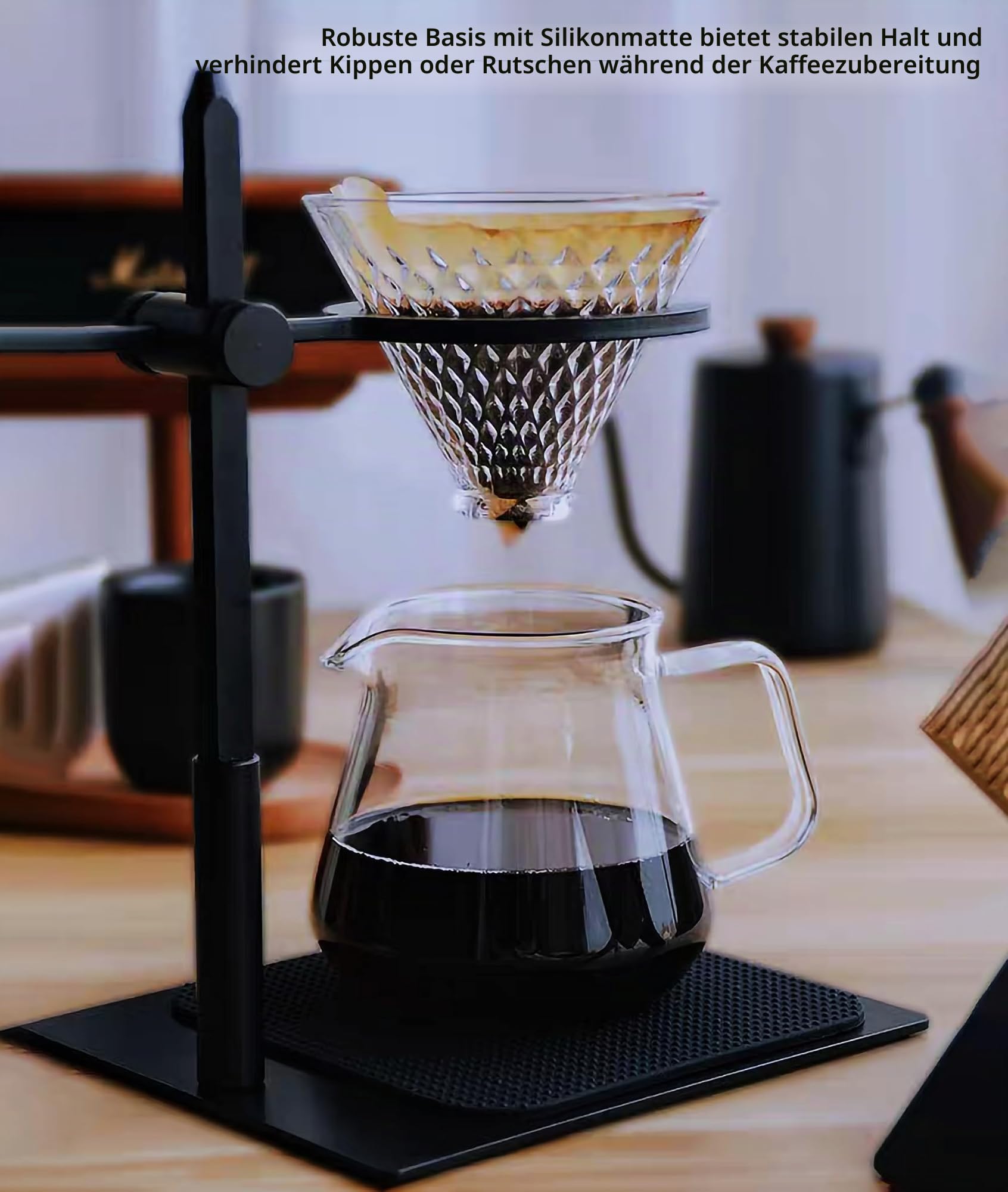 Pour Over Coffee Station Coffee Dripper Stand Adjustable Coffee Filter Holder