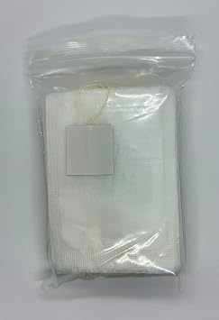250 Empty Tea Bags 2.36 x 3.14 (60 x 80 mm) White Compostable, With String and Tag Tea Infuser for Loose Tea Herbs are Disposable Tea Strainer Bags Made of Wood (Pulp) Fibers.