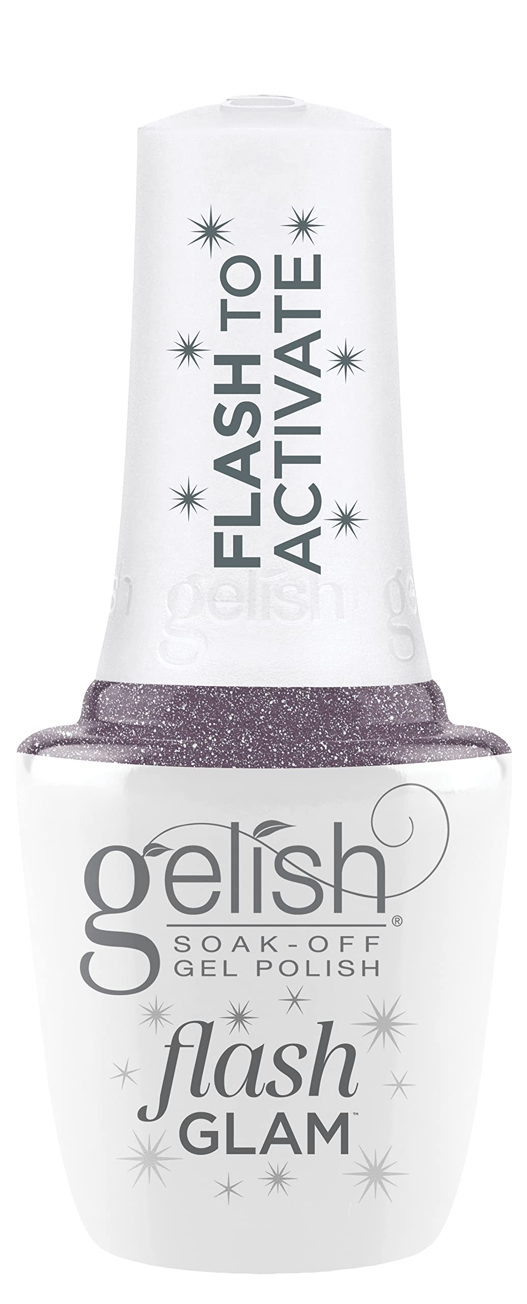 Flash Glam Glitter Gel Polish – Sparkling Flash-Activated Glitter, Long-Lasting, High-Shine, Chip-Resistant, Vegan & Cruelty-Free Professional Polish