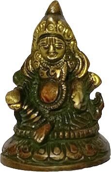 PARIJAT HANDICRAFT Brass Statue/Idol of Kubera/Kuber Maharaj for Success andWealth Idol/Showpiece/Decorative Brass Item/Home Decor/Office Decorative Items kubera-Idol-Antique