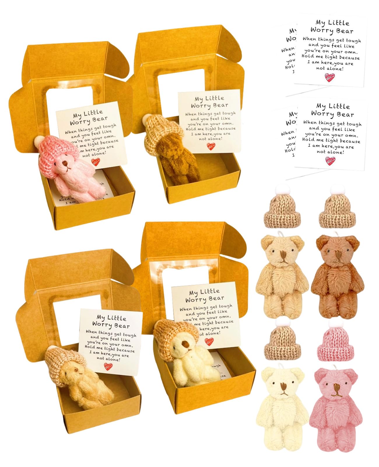 hommova 4 PCS Bear in a Box Set