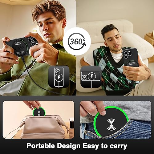 Miniatura 3 de Cargador inalámbrico Samsung Android almohadilla de carga rápida para Samsung Galaxy S25 UltraS25 EdgeS25S25+ S24 S23 S22 S21 S20,15W Magsafe