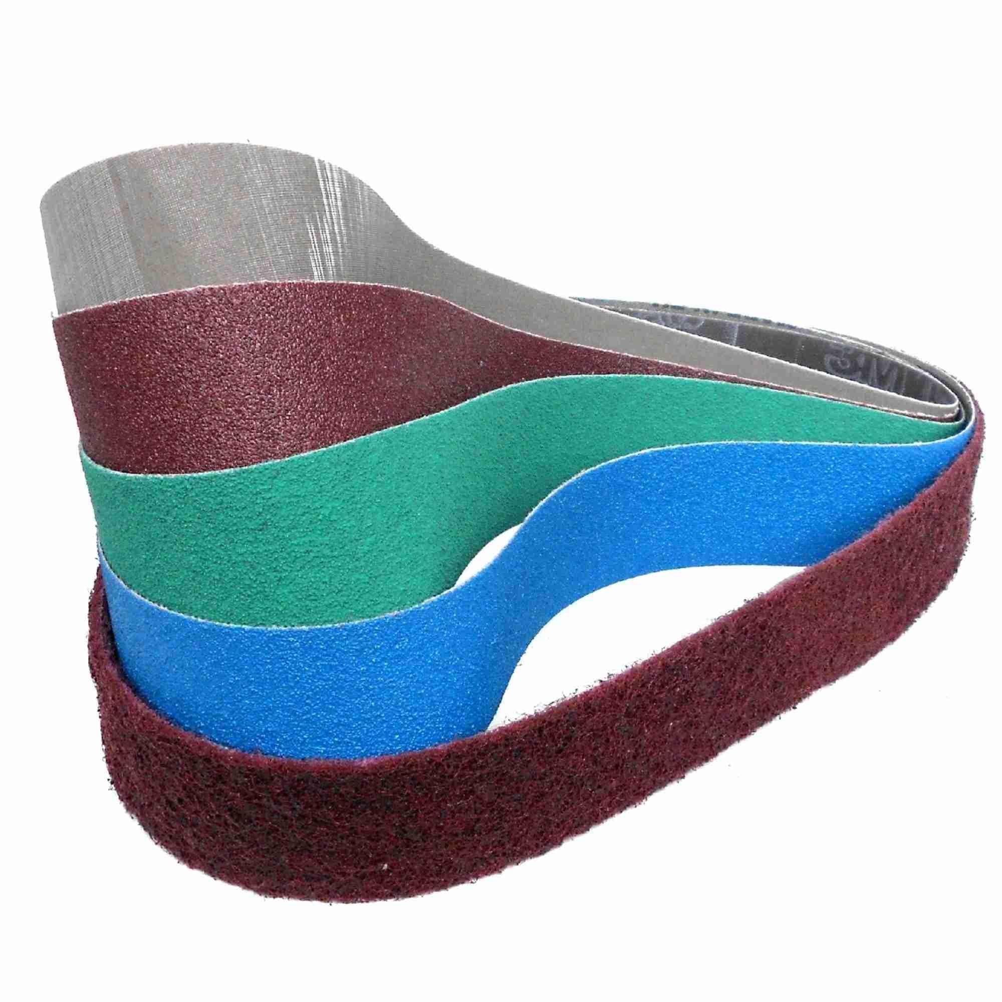 VSM ZK713X Sanding Belt 50 x 2000 mm Premium Set of 4 P80, P100, P120 and P150