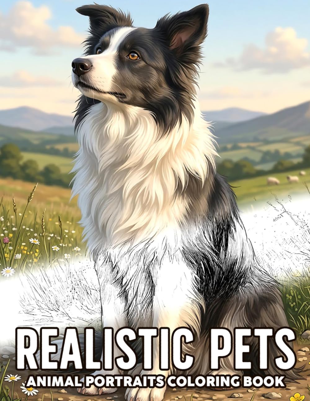 Realistic Pets Coloring Book: Lovable Animals Coloring Pages with High Quality and Detailed Dogs, Cats and More for Fun, Relaxation & Stress Relief