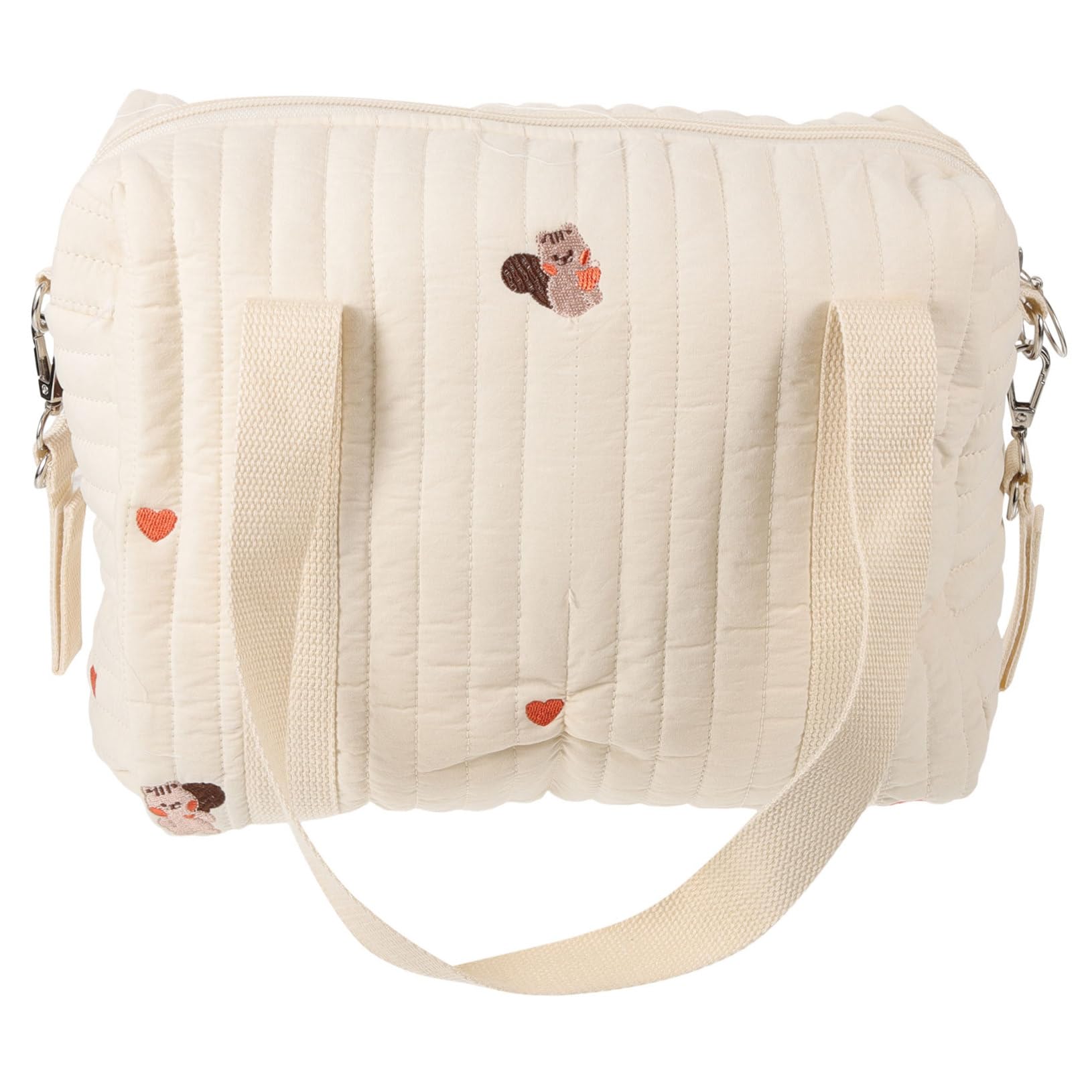 Borsa per Pannolini in Cotone, Comoda e Portatile, per Viaggio Organizzatore per Pannolini e Salviette, Pratica per Passeggino