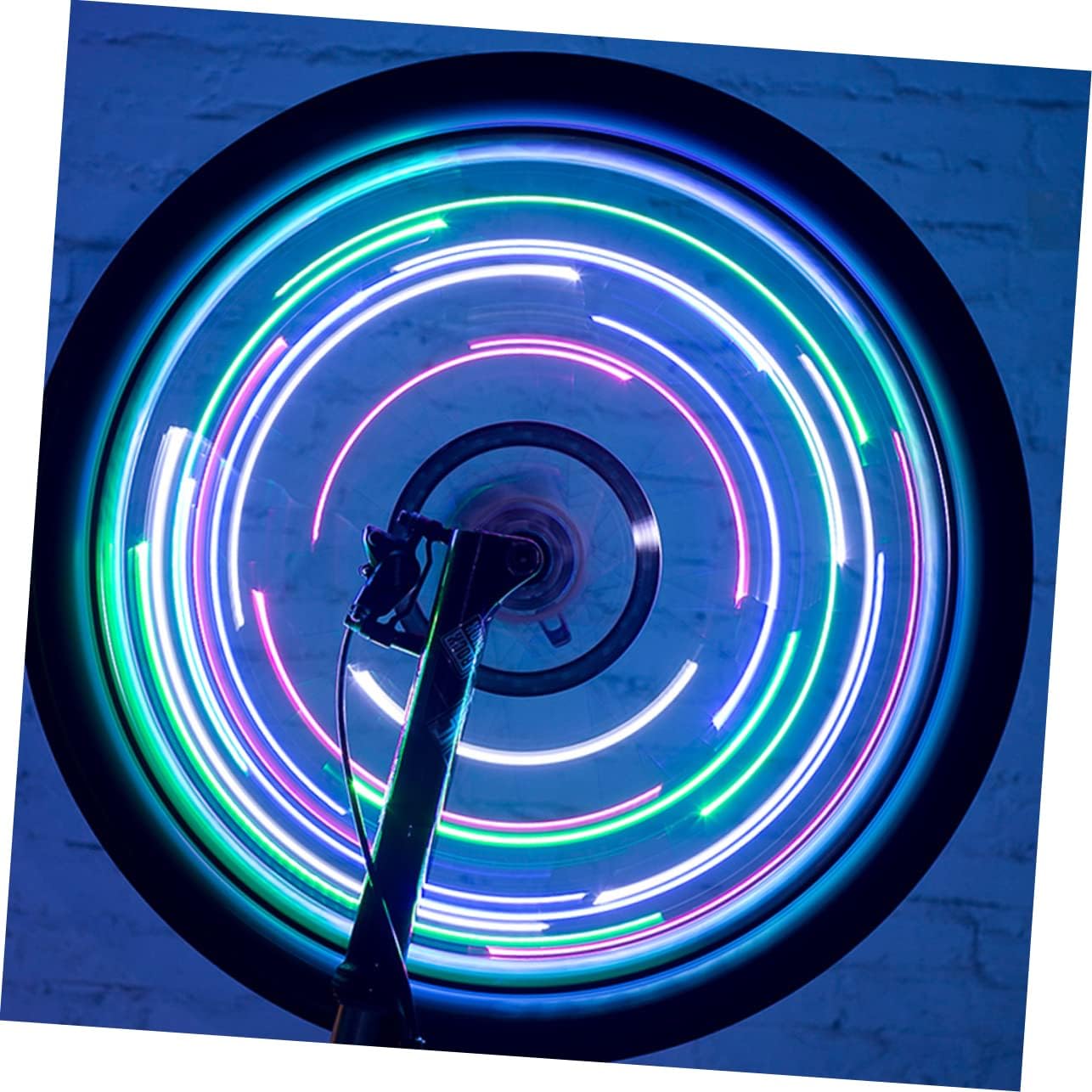 Abaodam 1Pc USB Rechargeable Wheel Lamp Decorative LED Bike Wheel Light for Night Riding Stylish Cycling Accessory with Bright Glow for Safety and Visibility image 4