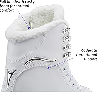 Vista 4 de Jackson Ultima SoftSkate - Patines de hielo para patinaje artístico para mujer/niña, ancho medio