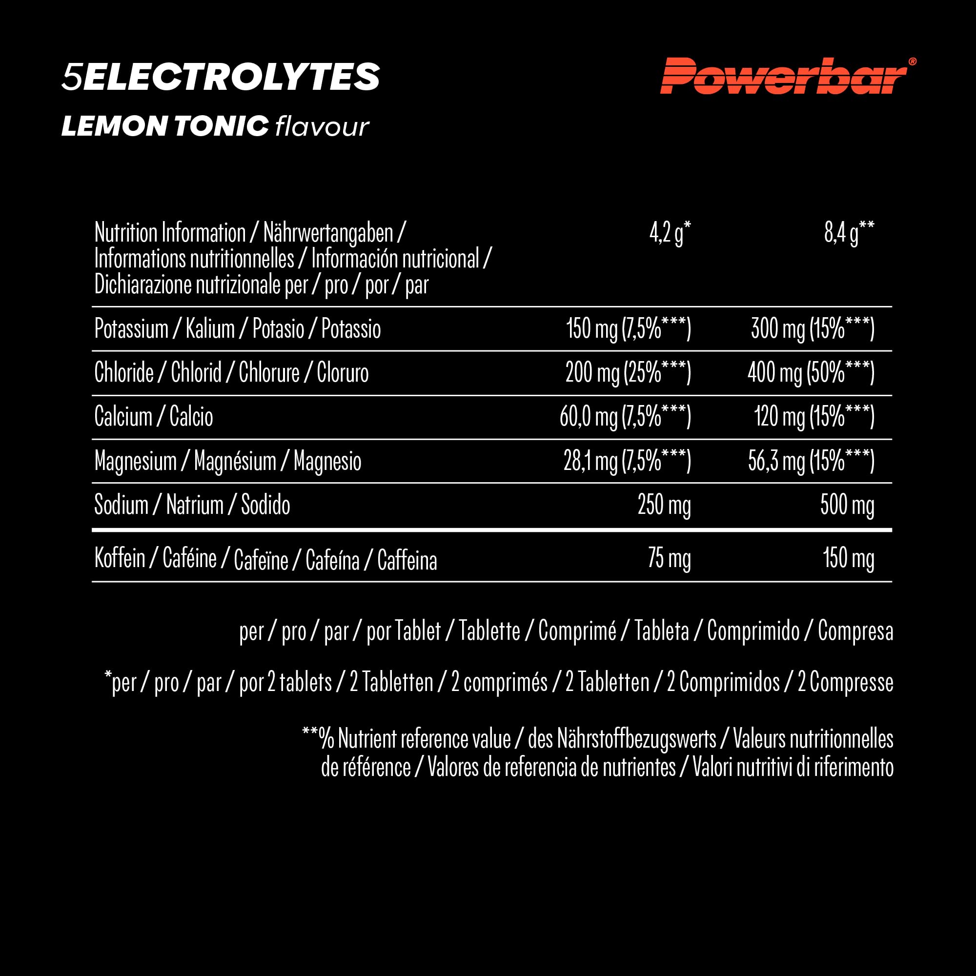 PowerBar 5Electrolytes Sports Drink 10er Brausetabletten 12er Pack Lemon Tonic