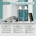Shoe Gel 200ML and Polish 200ML with Brush and Cloth Shoe Cleaner Kit for Sneakers and White Shoes | Premium Sneaker Cleaner Kit for Leather Sports Casual Shoes for Men and Women Deep Shoe Care Kit gallery image