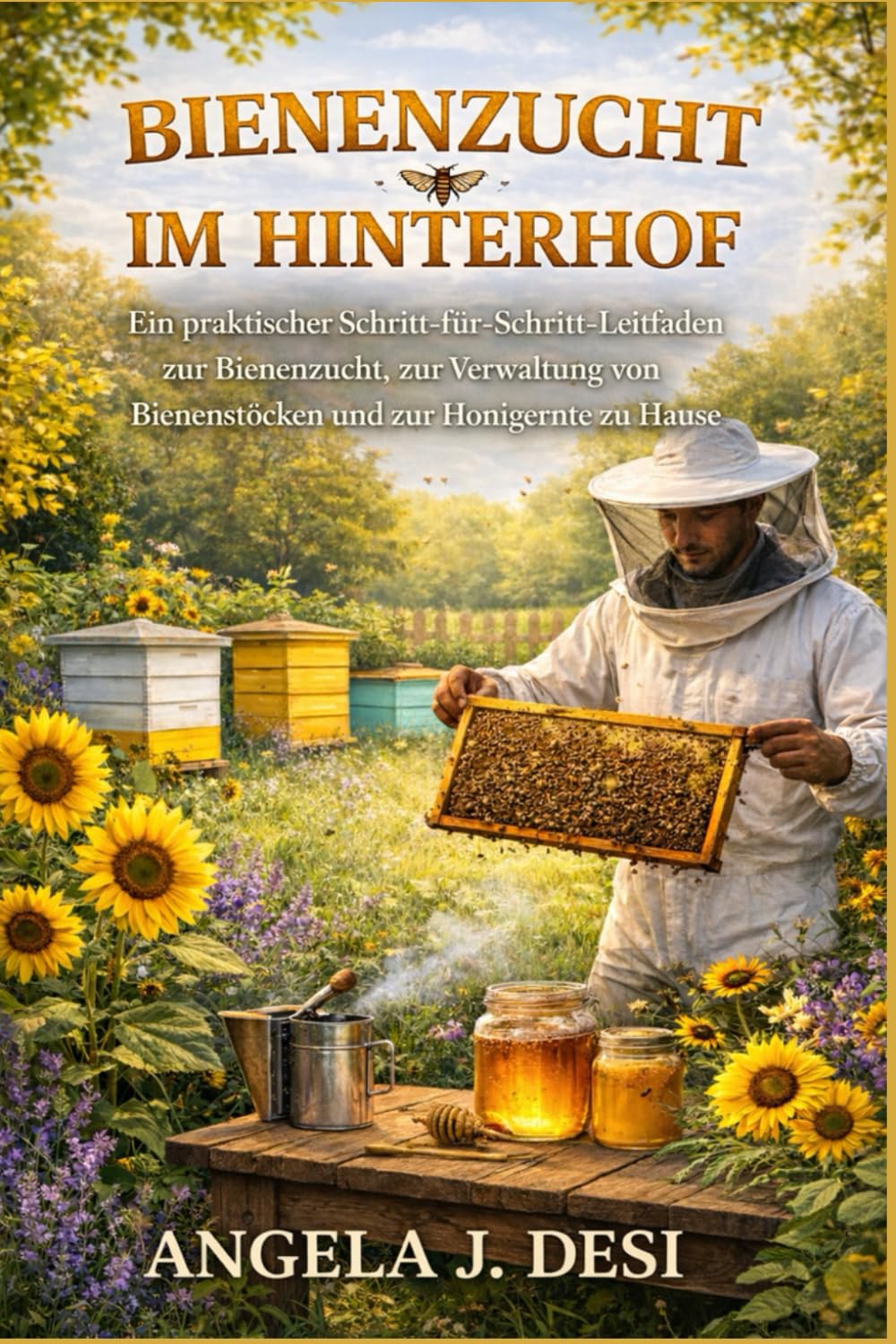 BIENENZUCHT IM HINTERHOF: Ein praktischer Schritt-für-Schritt-Leitfaden zur Bienenzucht, zur Verwaltung von Bienenstöcken und zur Honigernte zu Hause