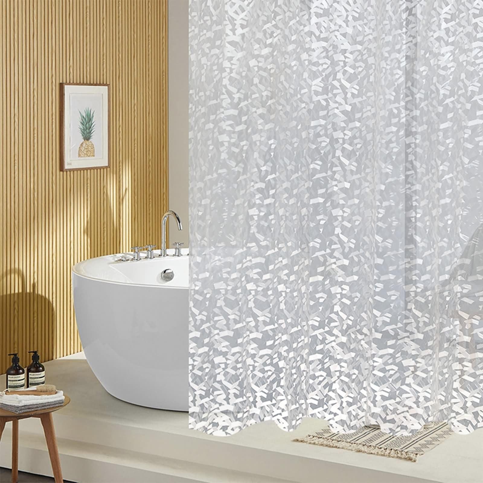 Homxi Shower Curtain with Holes,32