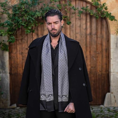 Miniatura 2 de Elizabetta Bufandas de vestir 100% seda para hombre, estampadas, esmoquin y ópera, fabricadas en Italia