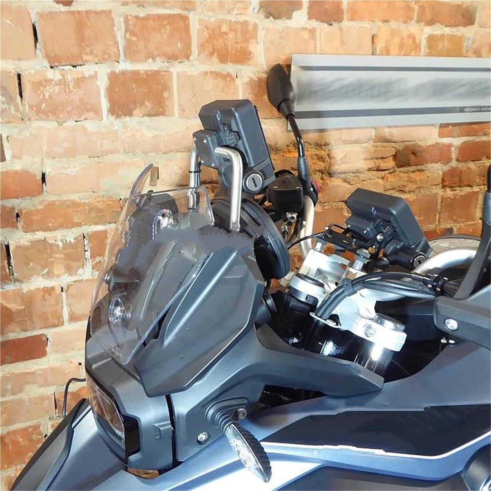 Genérico Soporte para Placa De Navegación GPS Motocicleta para F750GS, F850GS, Adventure, para Teléfono, Extensión Manillar Golpes Teléfono Soporte Placa