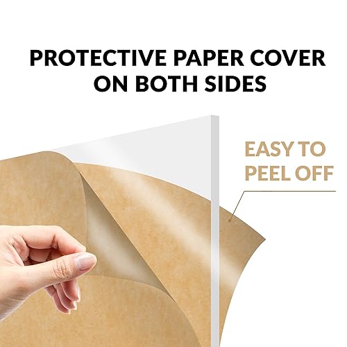 Miniatura 3 de SimbaLux Hoja acrílica transparente de plexiglás fundido de 12 x 12 pulgadas, panel cuadrado de 1/2 pulgada de grosor (0.512 in), tablero de vidrio