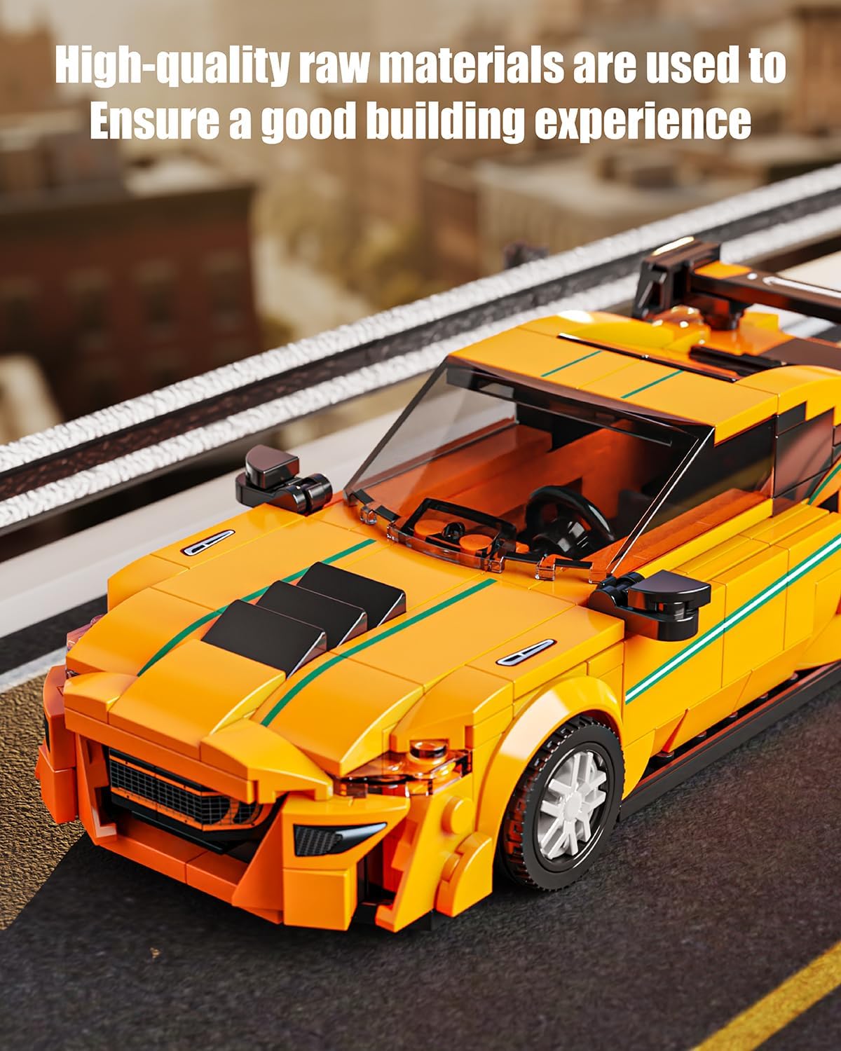 TYCOLE Super Sports Car Building Block Set with Display Case, Speed Racing Car Building Toys for Kids and Adults, Collectible Model Cars Kits Gift for Technic Cars Lovers Boys 6+ (311PCS)