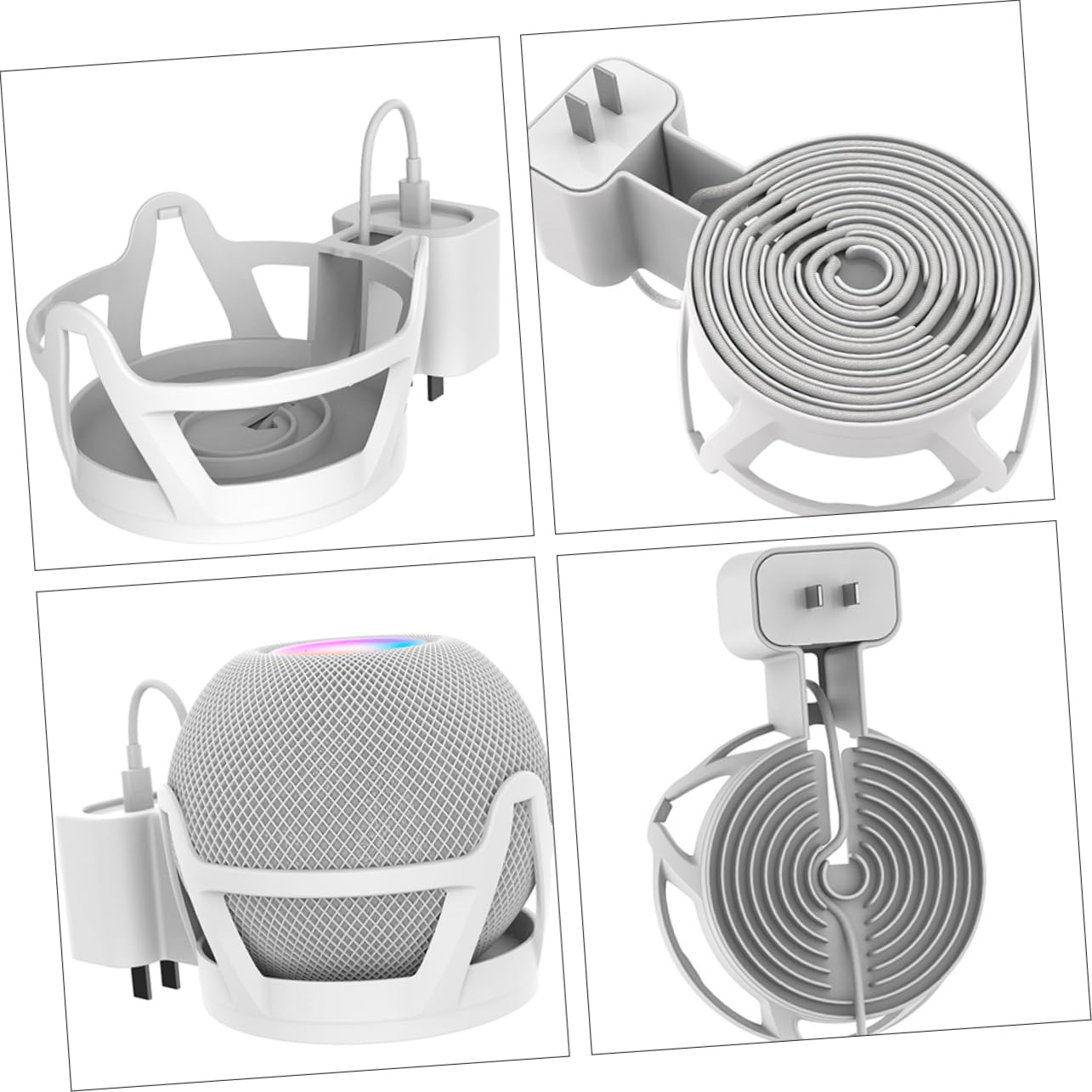 Gatuida 2piezas Soporte De Altavoz De Pared Para Estante Colgante Organizador De Cables Instalación Sin Taladros Diseño Elegante y