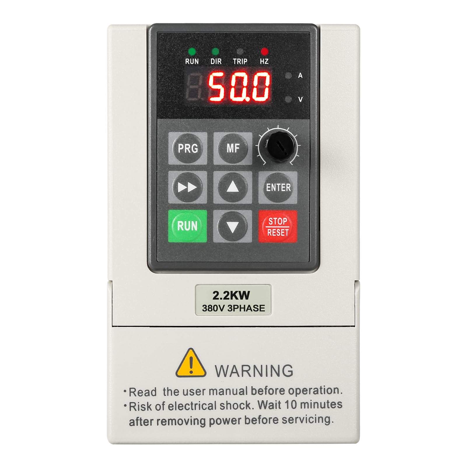 DEWIN Inverter di Frequenza VFD, 2.2kW INGRESSO MONOFASE 220V USCITA TRIFASE 380V Inverter VFD 220V Convertitore Di Frequenza Regolatore Di Velocità Del Motore