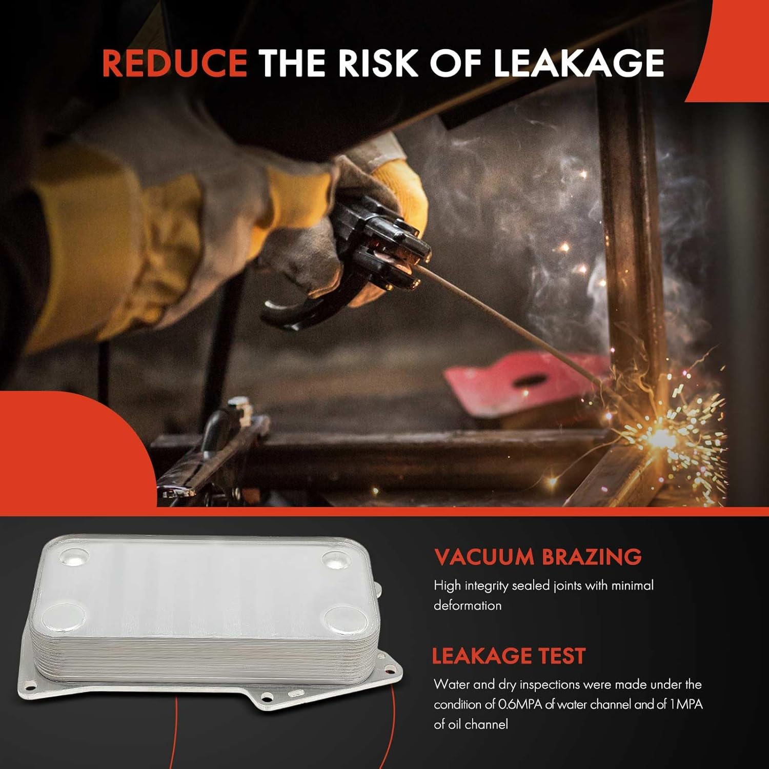 A-Premium Engine Oil Cooler Compatible with Volvo Deutz Engine FL511 FL912 FL913 BFL913C BFL1011 BFM1013 BFM1015 BFM2012 BF4M2012C TCD2012L04 M TCD2012L04 2V