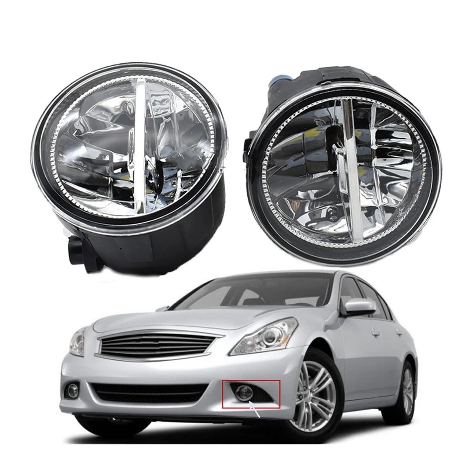 2 Pezzi 9 Led Fendinebbia Alogeni 12v Lampada Frontale Auto-styling Per Nissan Per Cube 2009-2015 Luci Lavoro Fuoristrada