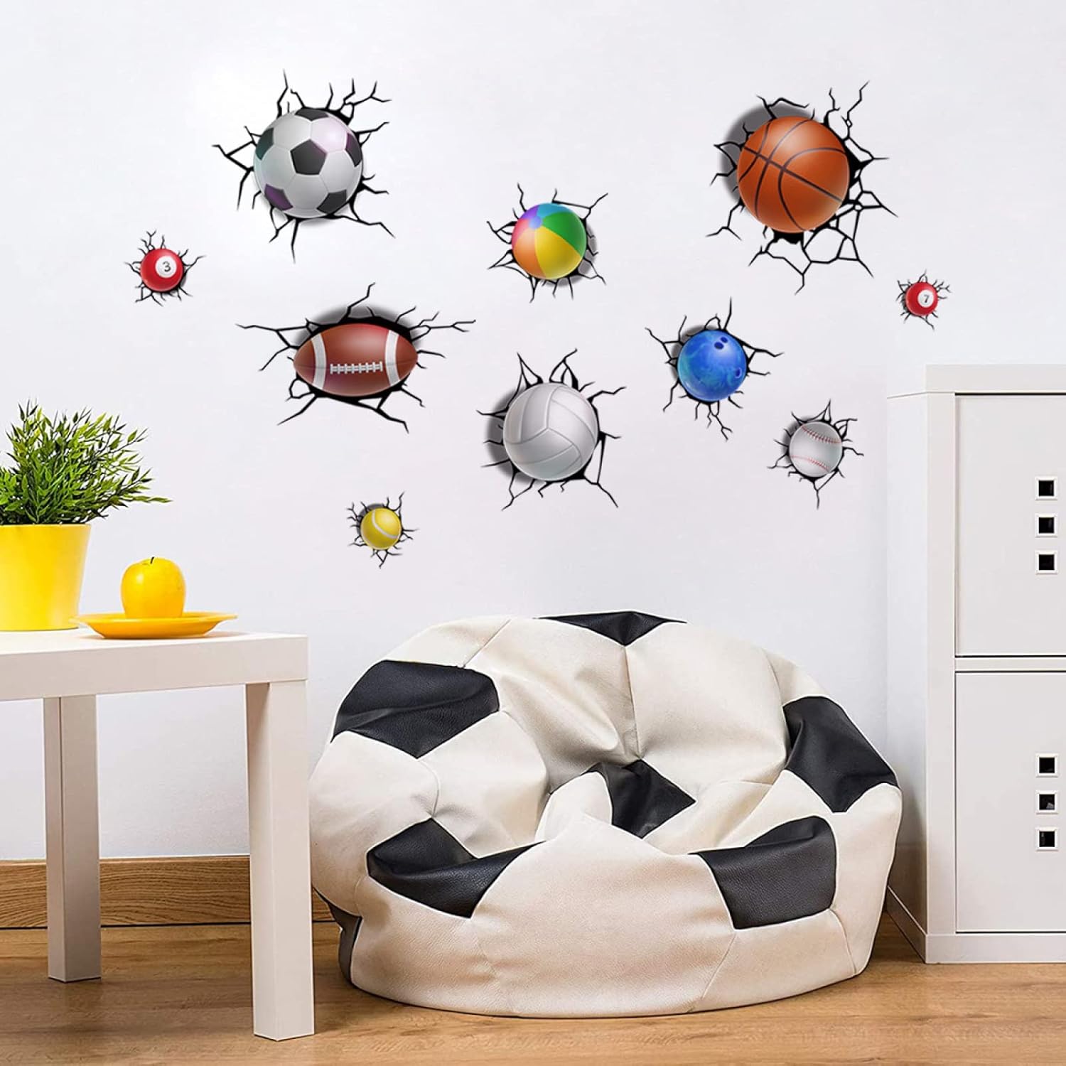 Wall Tattoo Football Wall Sticker Wall Decoration for Living Room