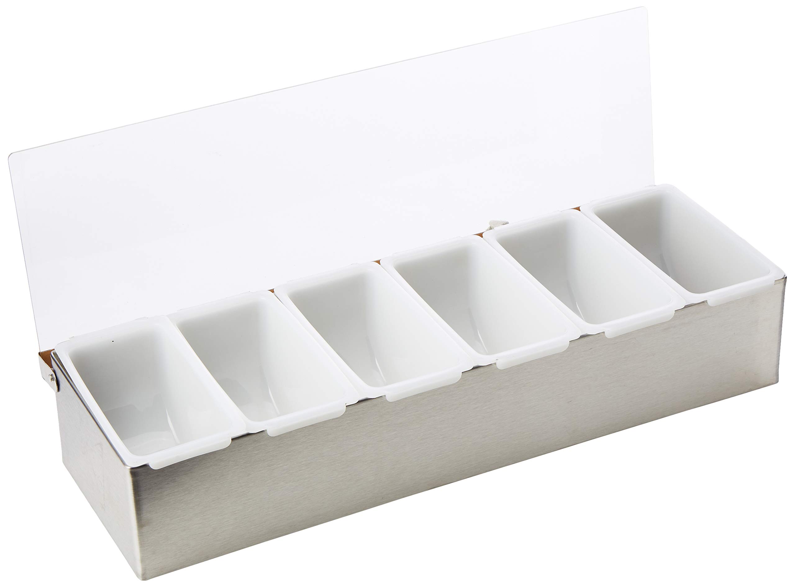 Utopia F91104 Condiment Holder, bar Accessori, 6 inserti, 44,5 cm 44.5 cm