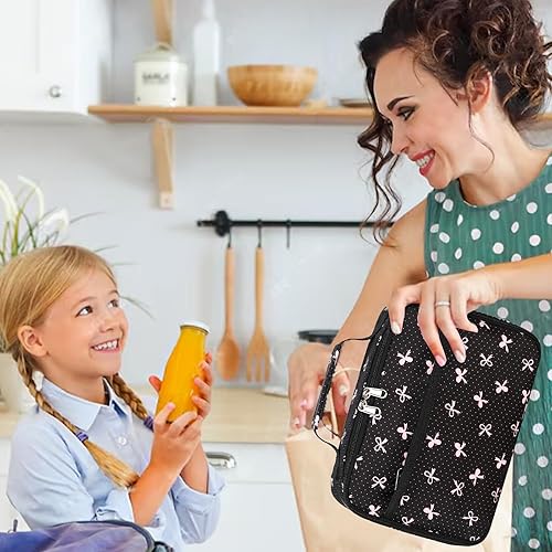 Miniatura 7 de LEDAOU Lonchera con aislamiento térmico para niñas, bolsa de almuerzo reutilizable para escuela, picnic, senderismo, trabajo