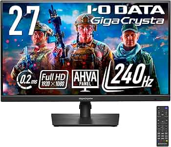 I-O DATA GigaCrystal 1ms165Hz AHVA 27インチ Amazon.co.jp: アイ・オー・データ IODATA ゲーミングモニター 27