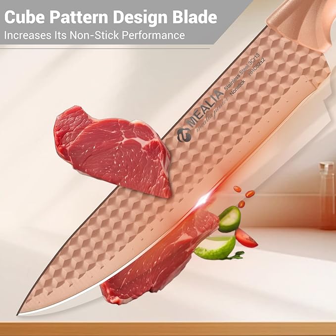 Set Cuchillos Cocina 6 Piezas Acero Inoxidable Base miniatura 4