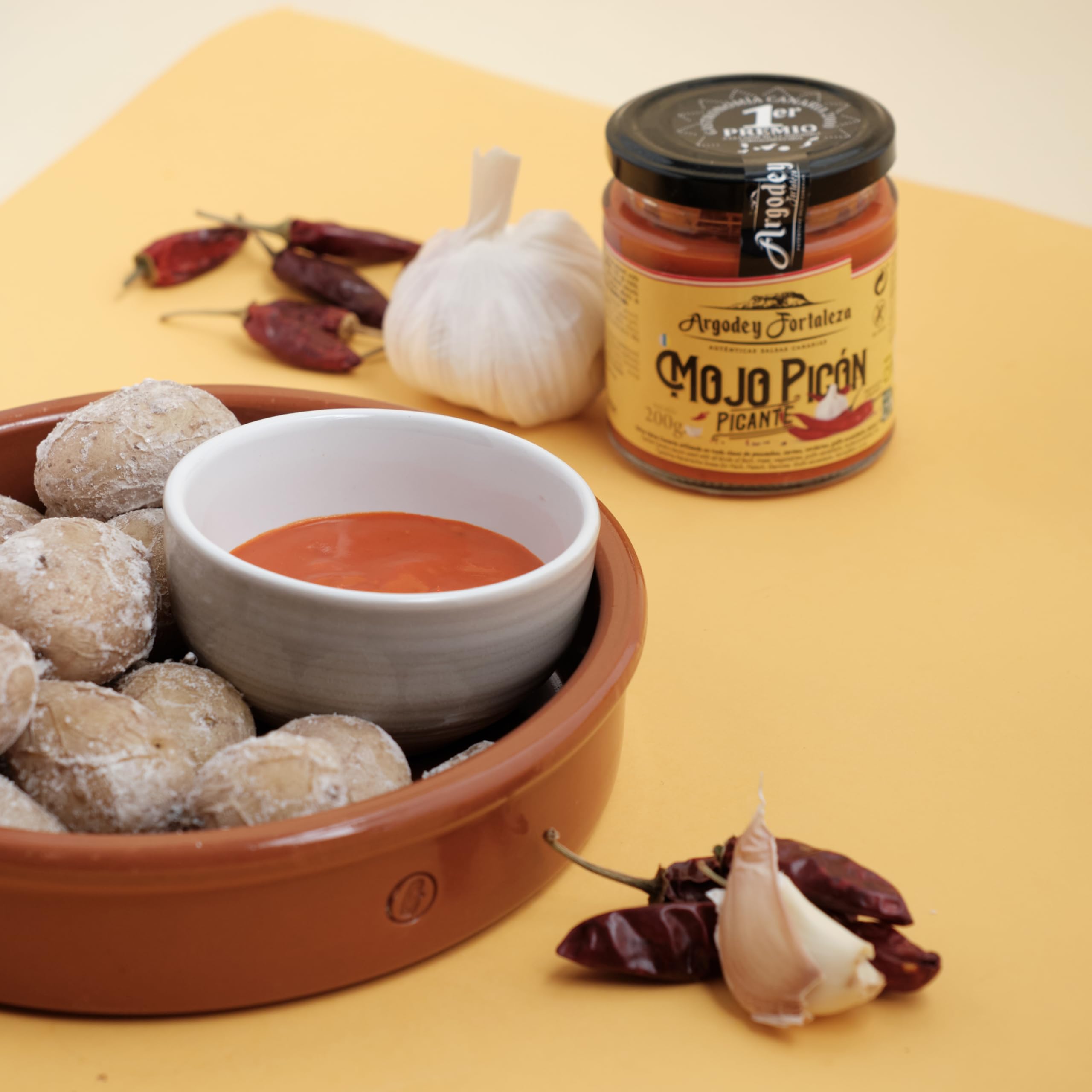 Argodey Fortaleza Mojo Picón Picante 200g - Autentica Salsa Canaria para Untar