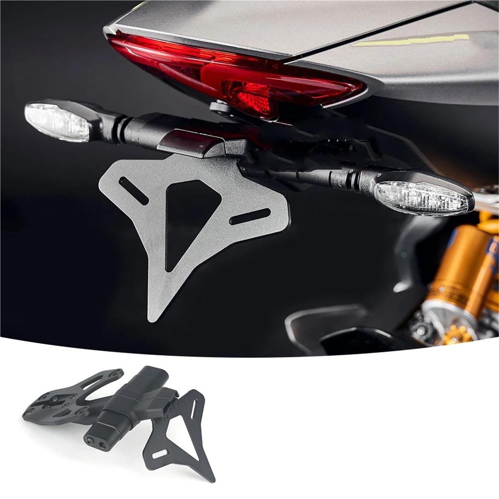 Portatarga Moto Per Speed ​​Triple 1200RS 1200RR Staffa Per Contropunta Porta Targa Posteriore Per Moto Corta