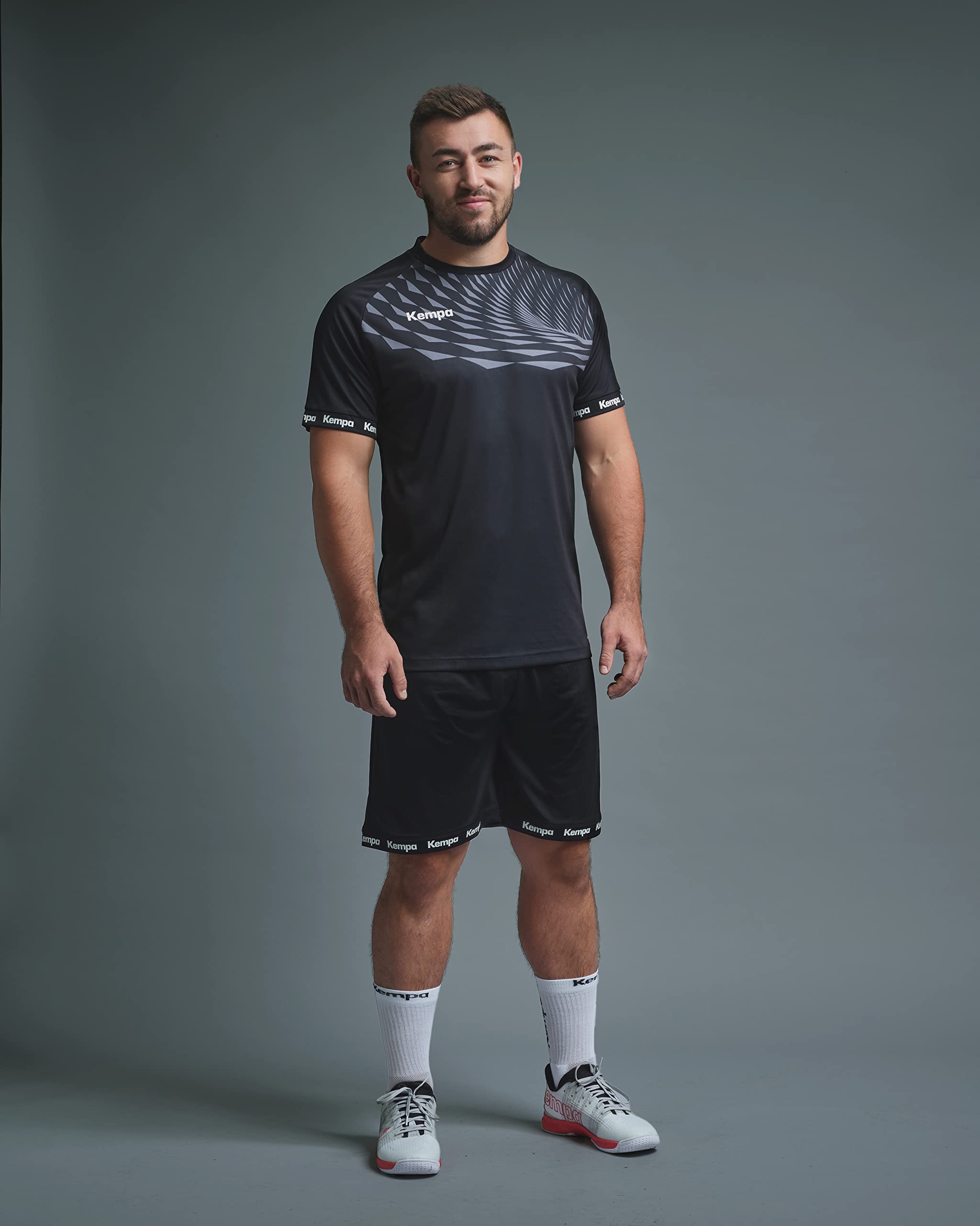 Kempa Wave 26 Shirt Tee Shirt t-Shirt de Sport à Manches Courtes Vetement Fonctionnel Handball Gym Jogging Running Maillot Garçon
